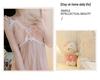 Sweet Princess Camisole Nightgown, Women's Summer Cloud Cotton Pajamas with Chest Pads