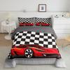 Erosebridal Teens Dirt Bike Comforter Set Twin Size, Motocross Rider Down Comforter for Kids Boys Adult Men, Motorbike Extreme Sport Bedding