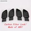 Car Inner Door Handle Bowl Frame Cover Trim Fit For Hyundai Sonata DN8  -  Matte / Carbon Fiber ABS Interior Accessories