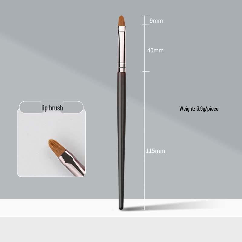 Five-Piece Wooden Handle Eye Detail Brush Set: Precision Eyeshadow, Eyeliner, Under-Eye Brushes