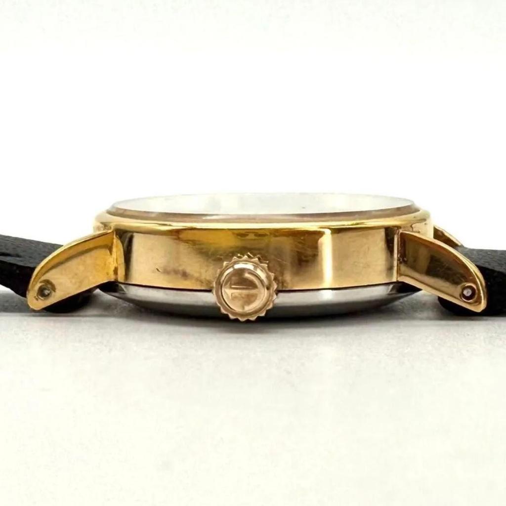 Used A015 [Antique/Extremely Good Condition] RADO Hand-wound Mechanical Gold Color Round Case Ladies Watch