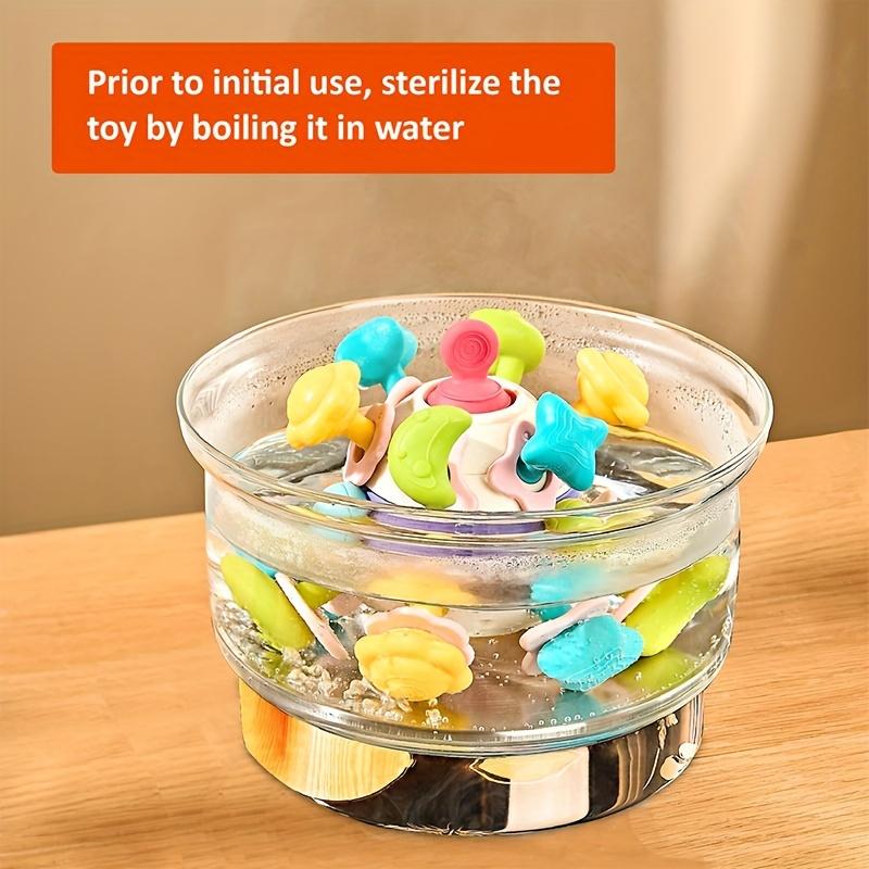 Baby Sensory Teething Toy Baby Teether Rattle Toys Baby Shower for Infant Newborn Birthday Toddler Educational Learning Toys Christmas Girls