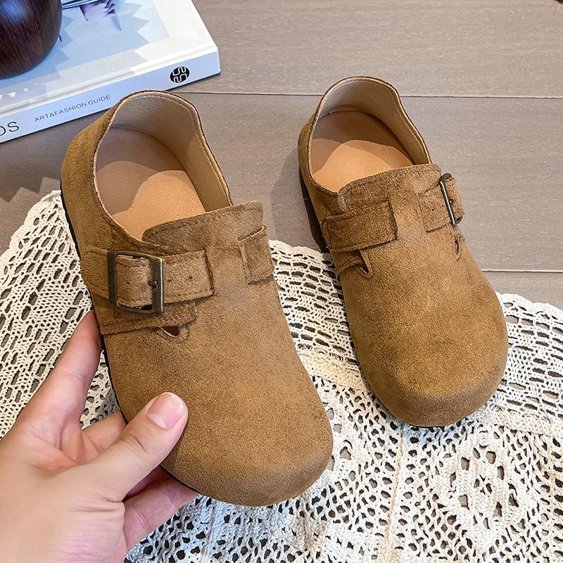 Women Buckle Casual Flats Shoes New Style Height Sneakers Fashionable Deep Mouth Belt Buckle Casual Loafers  De Mujer