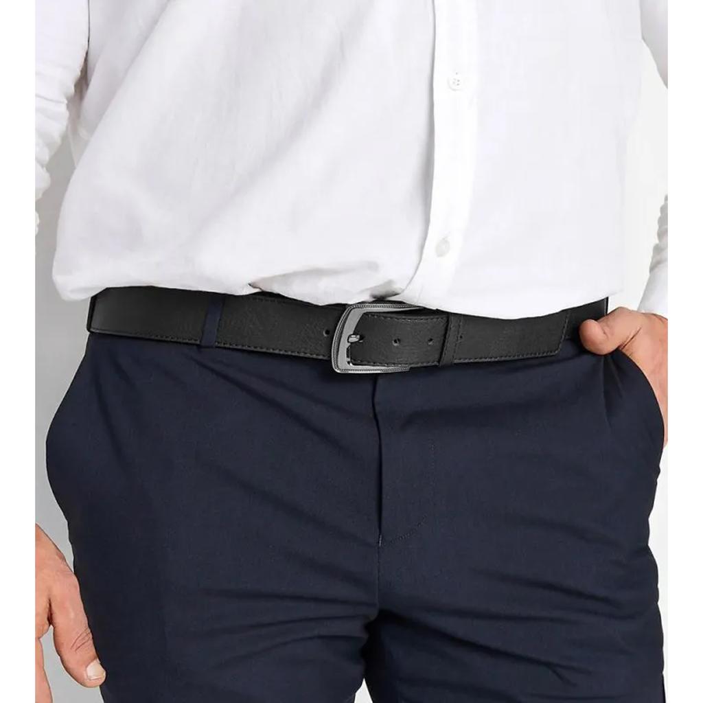 Duke Herren D555 Samuel Leder-Buckle Taillengürtel
