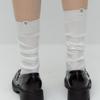 DEPOUND cotton rib knee socks - off white