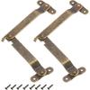 2 Pcs Lid Folding Support Hinges, Iron 180 Degree Rotatable Hinges, Lip Stay