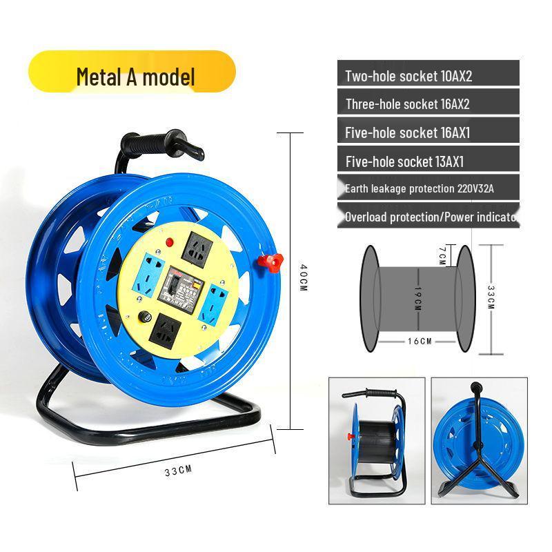 Portable Movable Cable Reel Winder and Roller Spool