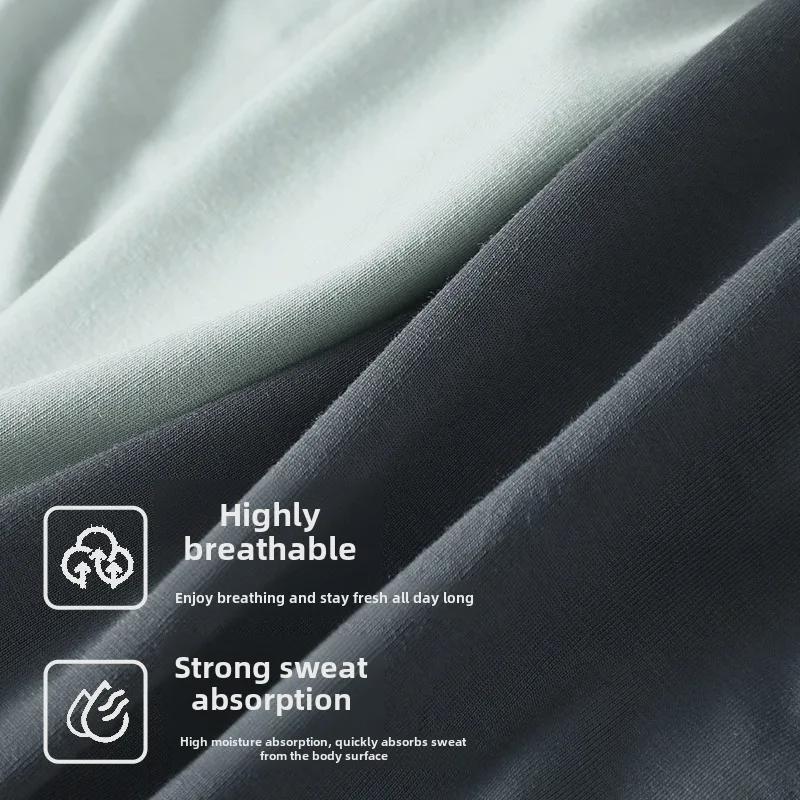 Summer Modal Men's Large-Size Breathable Boxer Briefs - Antibacterial and Comfortable Mid-Waist Design