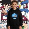 Dragon Ball Children's Sport Hooded Sweatshirt - Fall/Winter Fashion Retro Anime Print Boys' Girls' Comfortable Coat