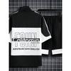Summer Fashion Printed Short Sleeve T-shirt Set Men's Casual Relaxed Breathable High Quality Sports Two-Piece