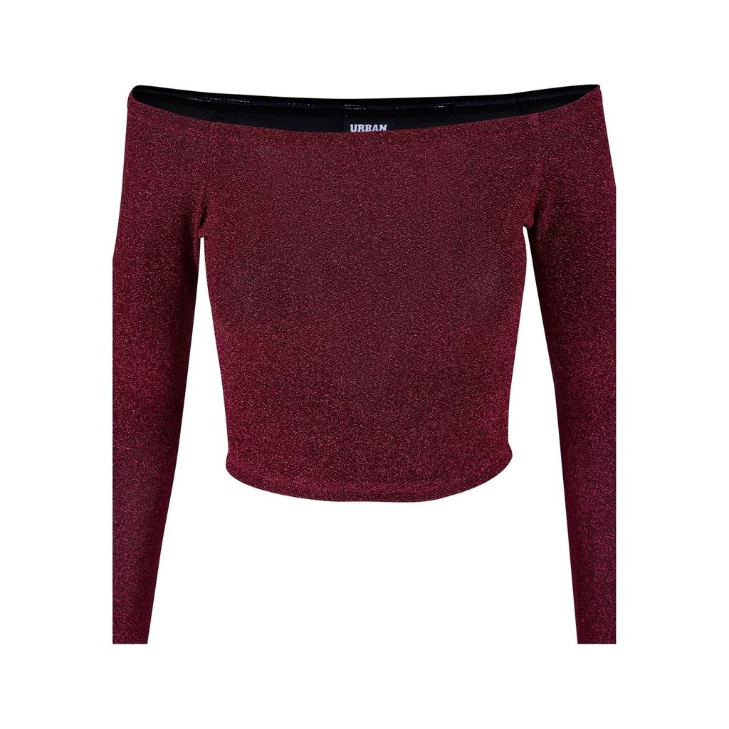 Urban Classics Womens/Ladies Glitter Off Shoulder Long-Sleeved Top