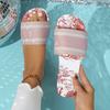 Fashion Luxury Sandals Summer Women Slippers Fashion Designers Sandals Vacation Beach Shoes Color Matching  Ladies Flats Slippers Slides