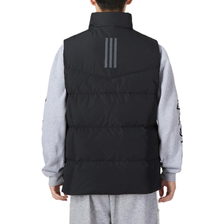 adidas Logo Print Down Vest Black HN4403