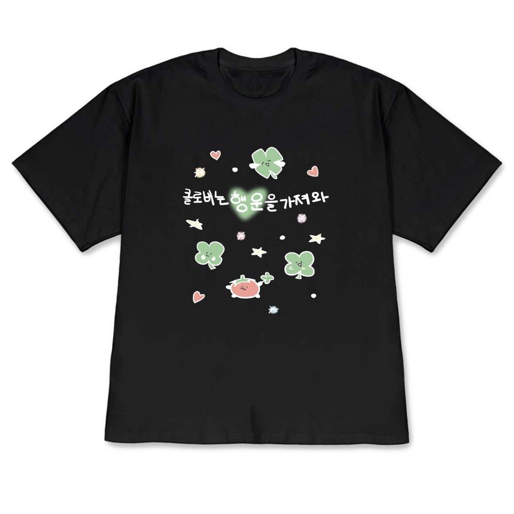 Korean Style Versatile Tshirt Kawaii Cute Pudding Cat Graphic ShortSleeve Minimalist Crew Neck Tee Top for Women Girl OOTD