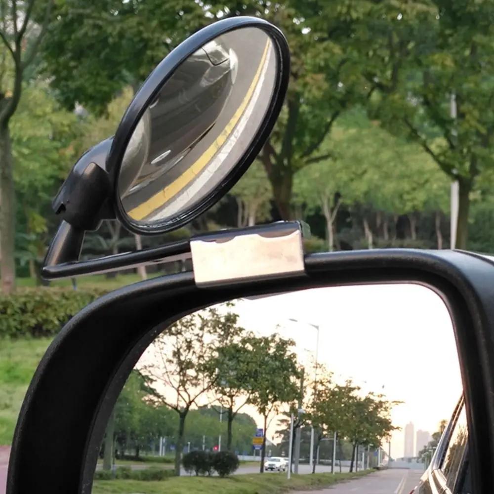 1 Para ABS Samochodowe Przednie Koło Lusterko Martwego Pola 360 Stopni Regulowane Obrotowe Pomocnicze Lusterko Wsteczne Lewe Prawe Uniwersalny Akcesorium Samochodowe