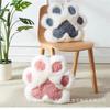 Almohada de Felpa con Forma de Pata de Gato con Relleno - Cojín de Sofá de Dibujos Animados