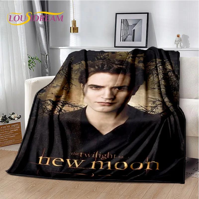 Sága Stmívání Edward Bella Filmová měkká deka, Měkká přehozová deka pro domácí ložnici postel pohovku piknik cestování Kryt dětský dárek