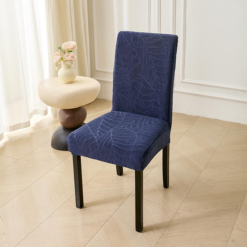 Thickened Waterproof Jacquard Leaf Chair Cover - Modern Elastic Design