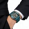 Top Luxury Luminous Skeleton Tourbillon Mechanical Sports Watch Men's Waterproof Automatic Wristwatch Steel Case Relogio