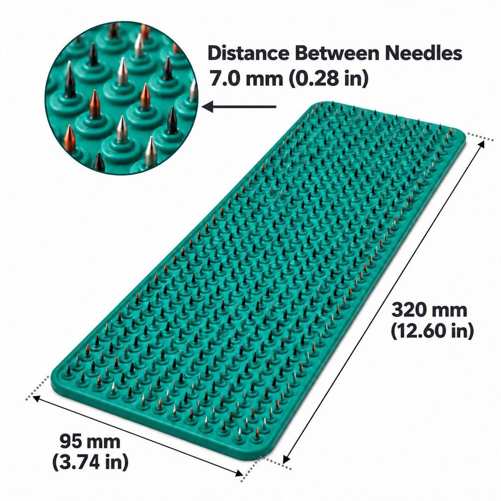 Lyapko Applicator Narodny Popular 7.0 Ag Needle Massage Mat 95×320 Mm For Back and Body