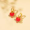 Heart Rhinestoneencrusted Elegant And Planet Earrings For Modern Women