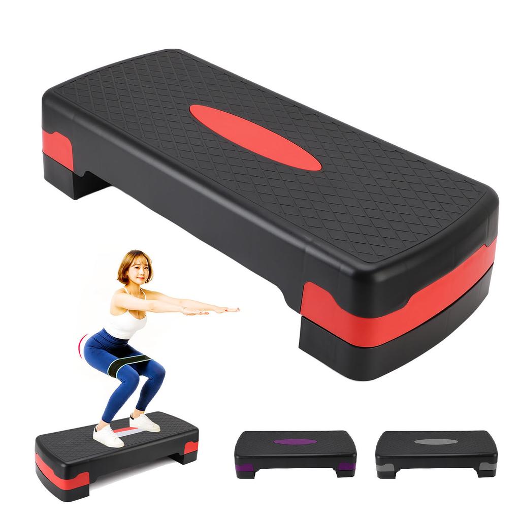 Exercise Step Platform ABS Adjustable Height Exercise Stepper for Aerobic Workout