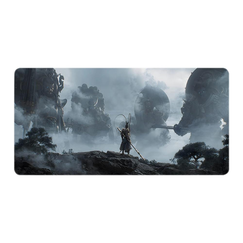 

Игровой коврик для мыши Game Black Myth WuKong Gaming Mouse Pad, большой настольный коврик для клавиатуры и мыши, нескользящий большой коврик для мыши, аксессуары для компьютерных игр 800x300x3mm
