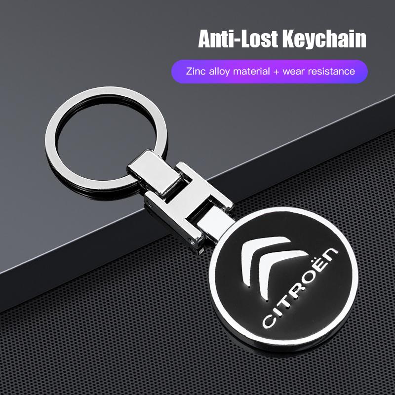 

1Pcs High Quality Metal Car Logo Keychain For Citroen C1 DS3 C2 C3 Vts C4 Saxo C4L C5 C6 C8 Xsara C3-XR Picasso Berlingo Cactus