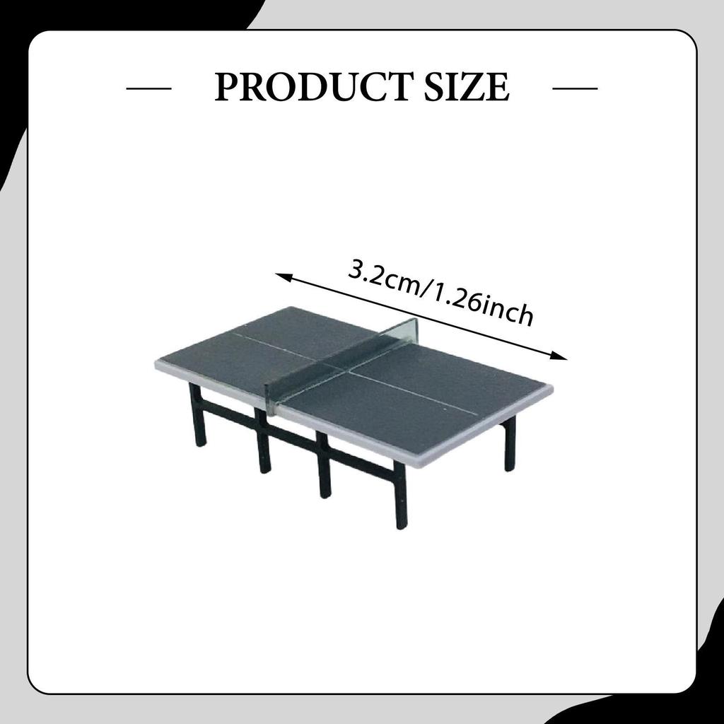 1/87 Miniature Table Tennis Artificial Play House Accessory Doll Decor for Handcraft