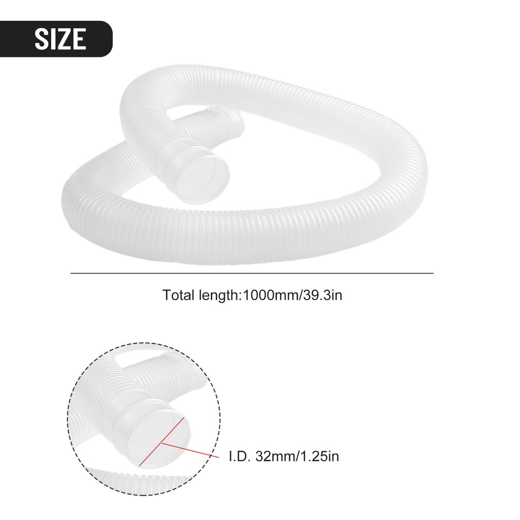 2pcs Pool Hose For Intex 1-1/4 Inch Accessory Hose Above Ground Pool Pump Replacement 1.25" Hose Swimming Pool Parts