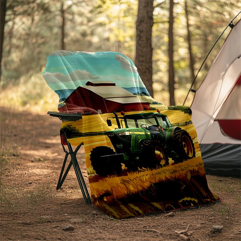 Truck Theme Printed Blanket - Perfect for Couch, Bed, Travel & Outdoor Use | Machine Washable, Cozy & Durable.