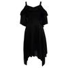 Damesmode Dark In Love ruchemouwen off-shoulder gotische midi-jurk