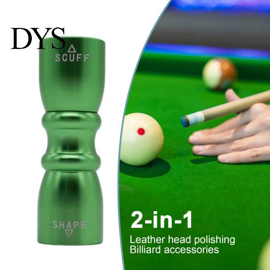 Snooker Pool Cue Tip Tool Aluminum Alloy 3-in-1 Billiard Stick Powder Applicator Metal Scuffer Shaper Aerator Repair Accessories Roughing