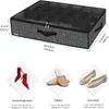 Under-bed Shoe Storage Rack Sturdy Handle Transparent Window Premium Foldable Bed Sole Shoe Box Home Storage Convenient