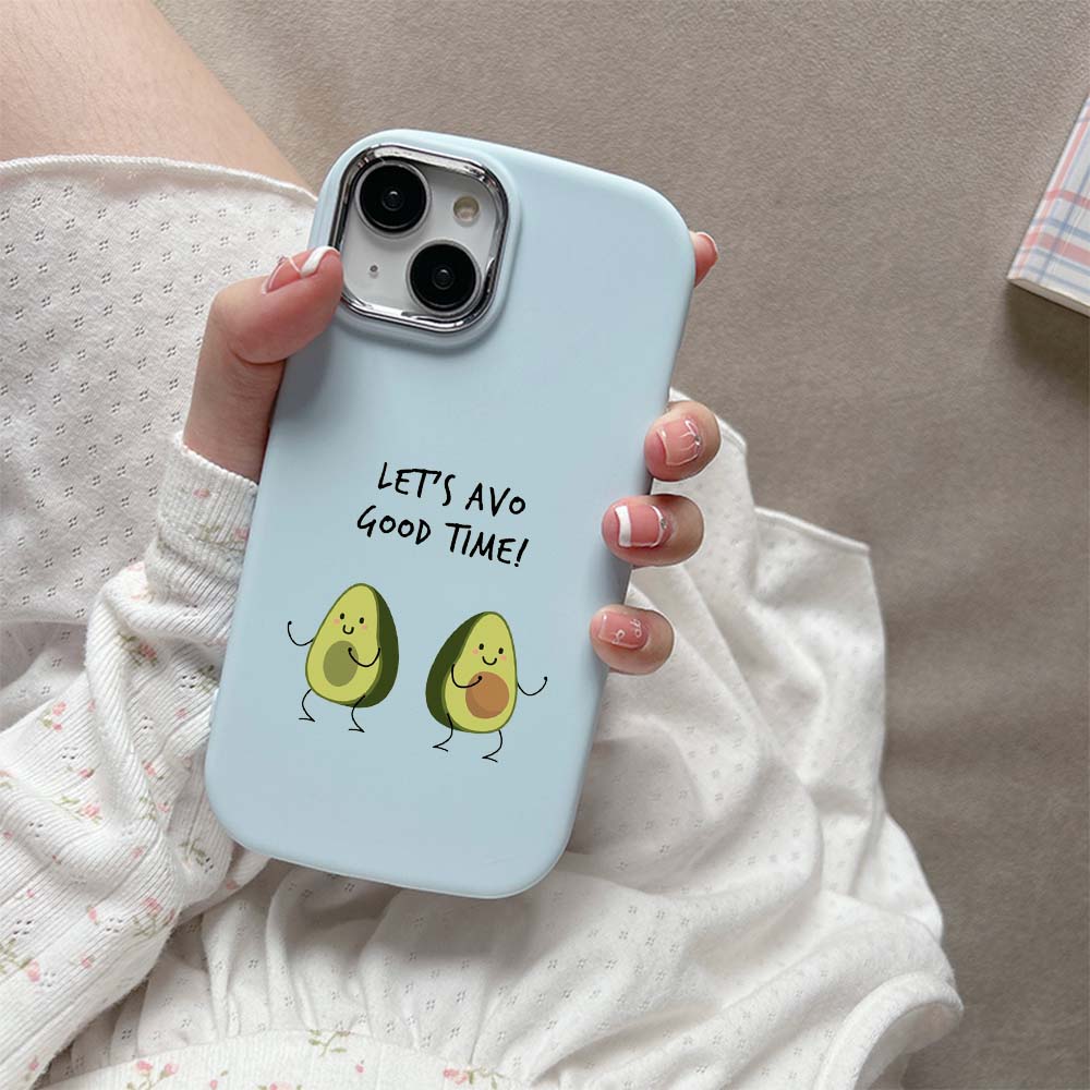 Pro iPhone 13 14 15 Pro Max Samsung Galaxy A14 A15 A24 Xiaomi 13T Redmi 12C měkké baculaté pouzdro na telefon NY7 Delicious Avocado TPU silikonový kryt