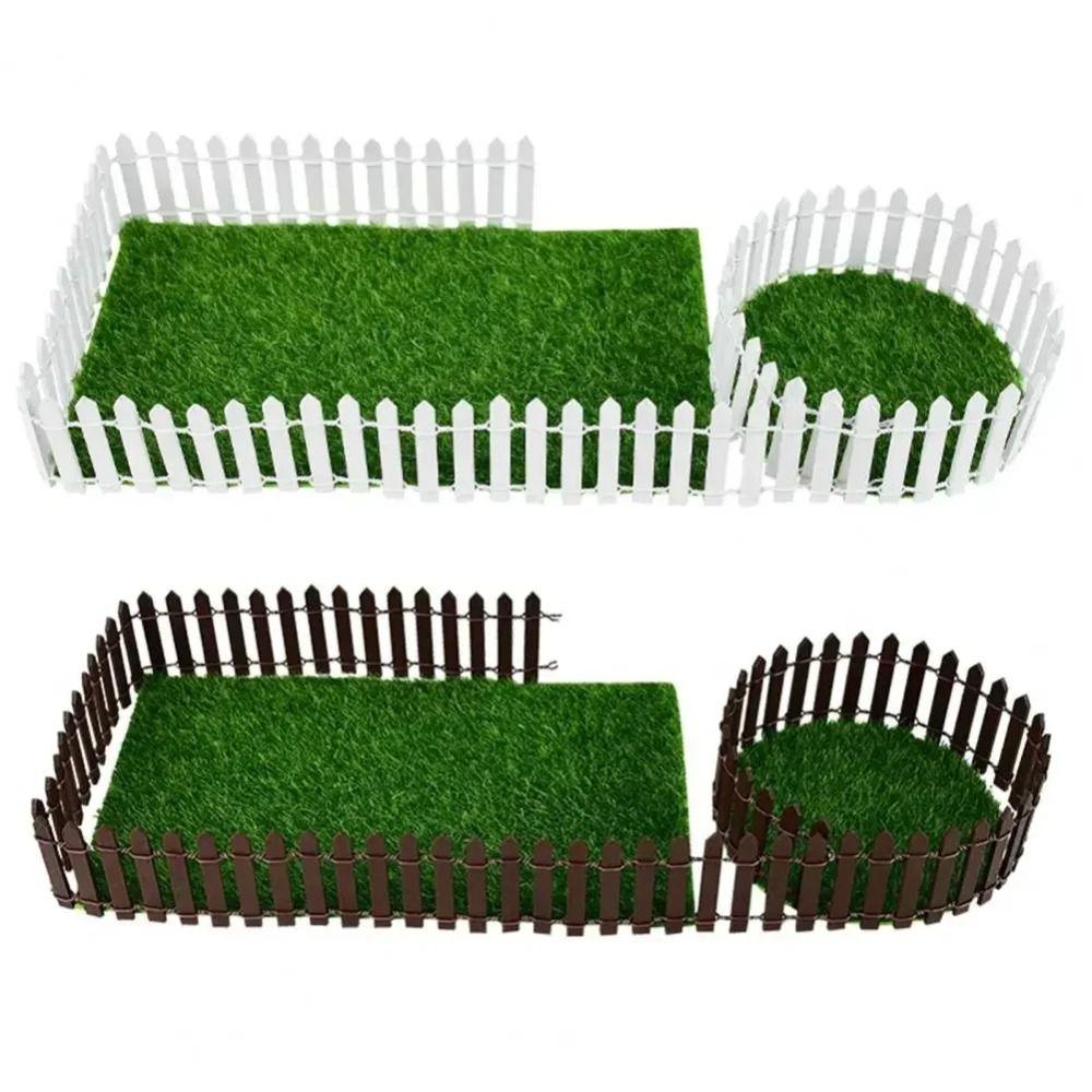 Customizable Mini Fairy Garden Fence 90x5cm DIY Wooden Fence Succulent Display