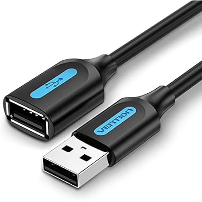 USB Extension Cable - VENTION - CBIBJ - 5 M - Black - USB 2.0