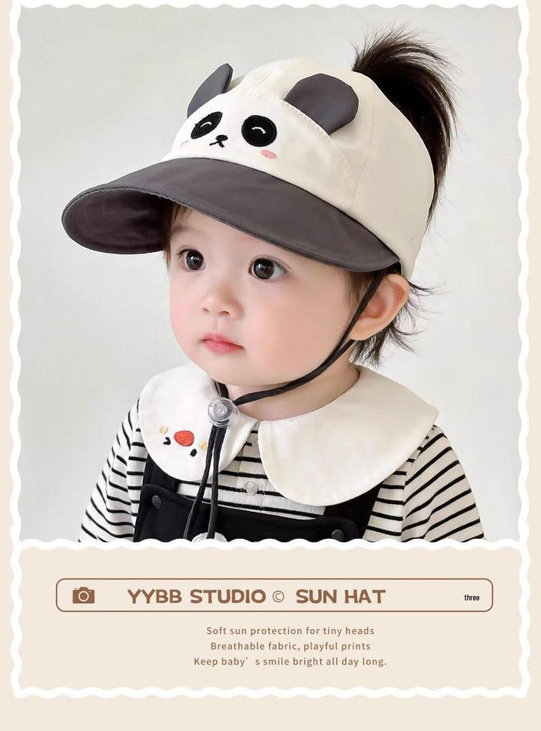 Children's Wide Brim Sun Hat - Duckbill Mesh Baseball Cap for Boys & Girls, Spring/Summer Sun Protection