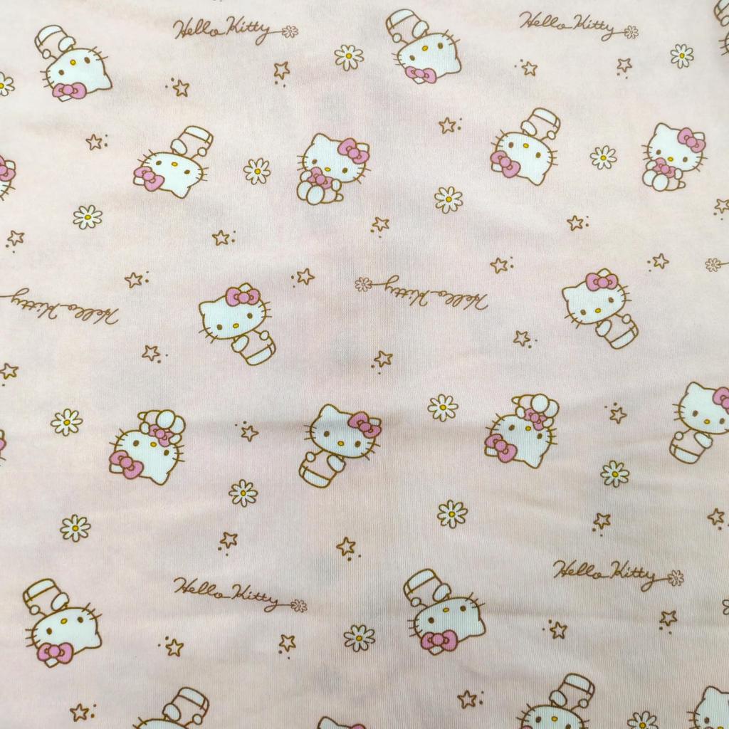 Conjunto de Pijama SANRIO Hello Kitty Kuromi Pijamas Roupa de Dormir Forro de Lã Abertura Frontal Kitty [TAKIHYO] Feminino