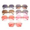 Vintage UV400 Gradient Sun Glasses Frameless Shades Eyewear Square Rimless Sunglasses for Women