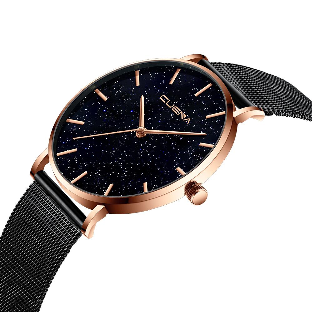 Diamond Rose Gold Watches Women Starry Sky Watch Magnetic Mesh Ladies Quartz Wristwatch Relogio Feminino Montre Femme
