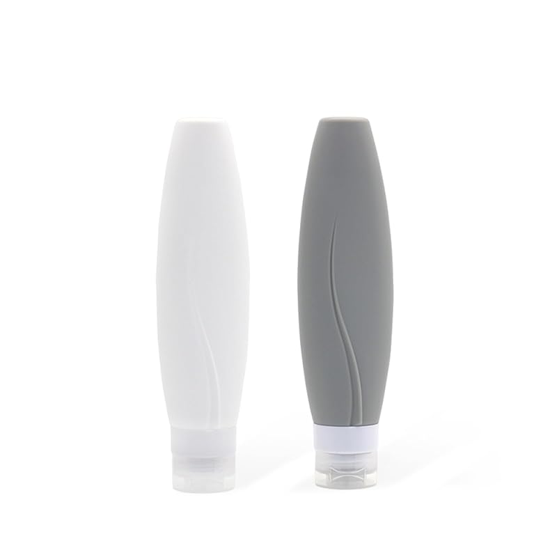 

[New in 2025 & Special structure to prevent liquid leakage] Travel bottle 2 pieces 150ml large capacity for travel refill bottle Made of silicone trip