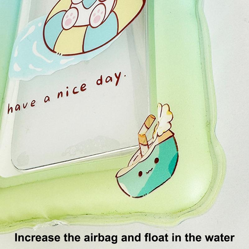 Universal Cartoon Waterproof Phone Case Pouch Swimming Underwater Photography Air Cushion Water Proof Bag Hanging Diving Pouch
