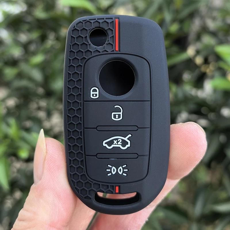 

Car Silicone Flip Key Case Cover Protector Shell For Fiat Tipo Toro Nuovo Freedom 500X Doblo Argo Grazie Keyless Fob Accessories