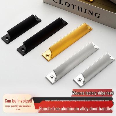 Verdickter Aluminiumgriff für Küchenschrank, Kleiderschrank und Schublade – Verdecktes, stanzfreies Design