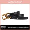 Waist Belt Leather With Metal Buckle And Stylish Flowing Design For Outfits