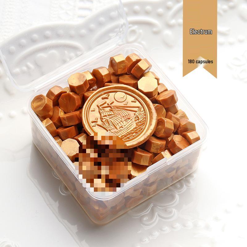 Metallic Wax Granules for Sealing Stamps: Ideal for Invitations, Envelopes & Letters.