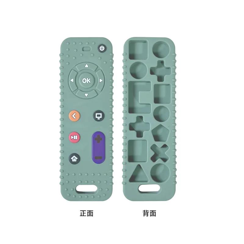 Baby TV Remote Control Teether Silicone Baby Anti-Eating Gloves Pacifier Bracelet Teething Stick Biting Toy Baby Care Accesorios
