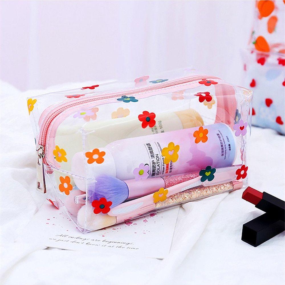 Waterproof Women Bag Big Capacity Transparent Pencil Bag Cosmetic Bag Makeup Bag Pencil Box