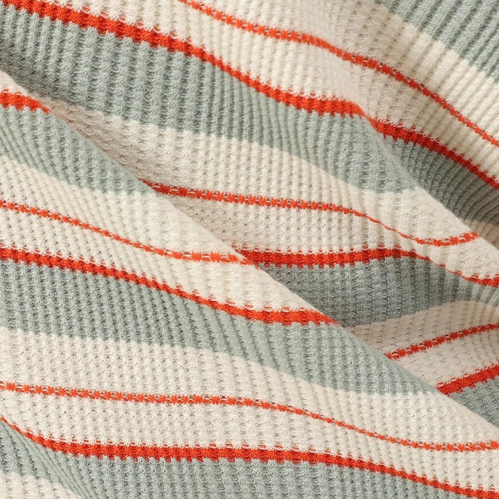 Champion Casual Short Sleeve Cotton USA Crew Neck Garment Wash Striped Dress In Natural Women's (CW-B309)